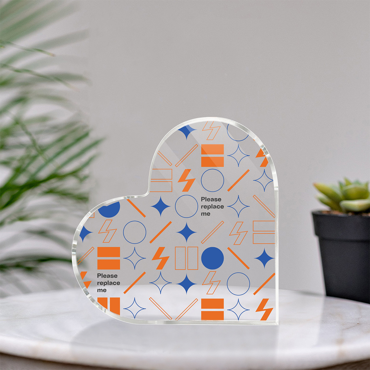 Heart Shaped Acrylic Block (VN)