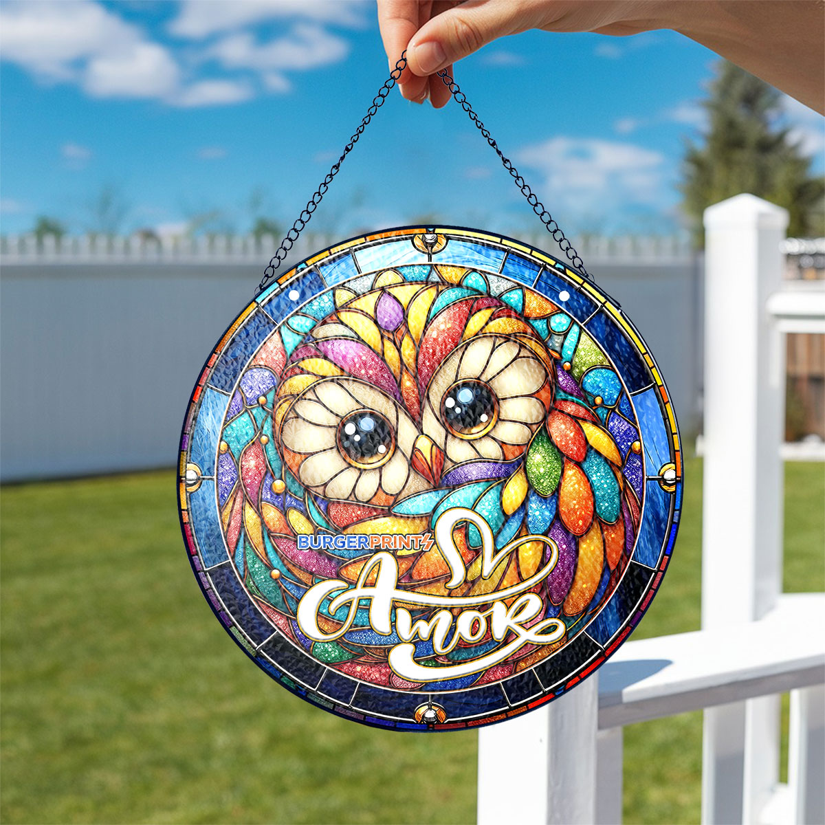 Round Stained Glass Suncatcher (VN)