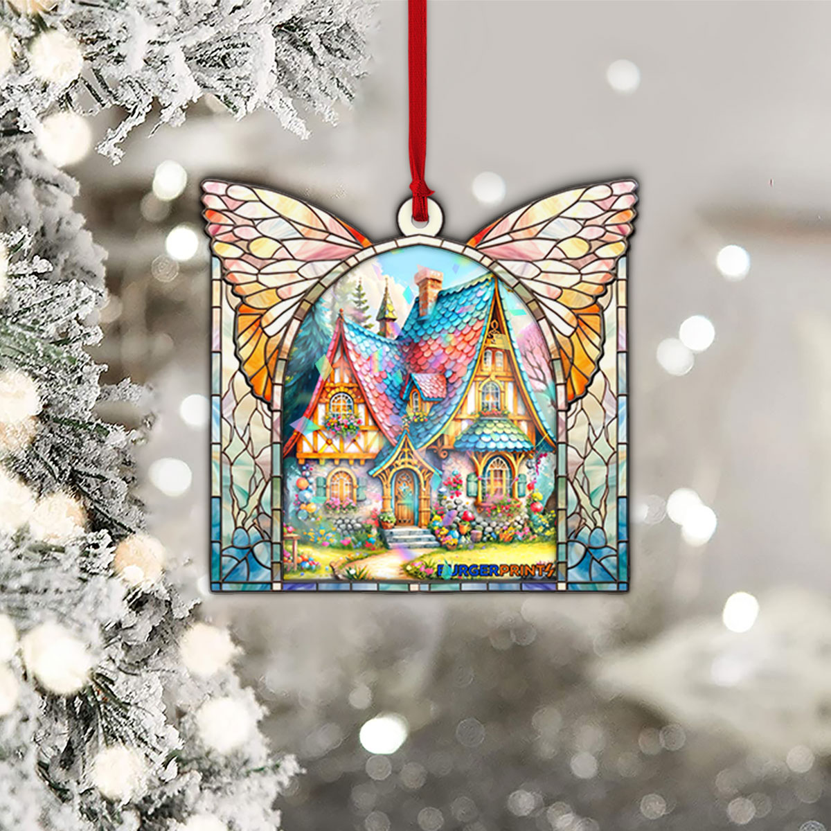 Wooden Custom Hologram Ornament - 2 Layer (VN)