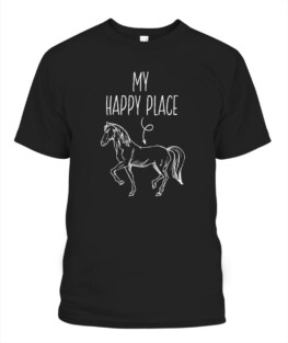 My Happy Place Horse Lover Gifts Horseback Riding Equestrian