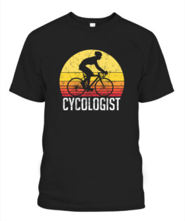 Funny Cycologist Vintage Cyclist Bicycle Racing Biker Gift Graphic tee shirt for biker men women