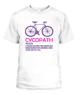 Funny Cycopath Definition Cycologist Mountain Bike Bicylce Cycling Graphic tee shirt for biker men women
