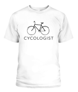Funny Cycologist Funny Parody Bicycle Graphic tee shirt for biker men women