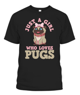 Pug Lover Girl T-Shirt