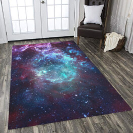 Starfield nebula galaxy rug