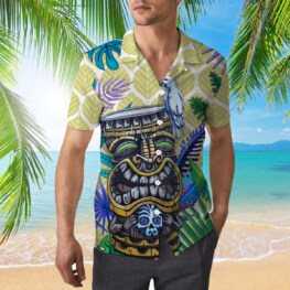 Parrot And Tiki Hawaiian Shirt