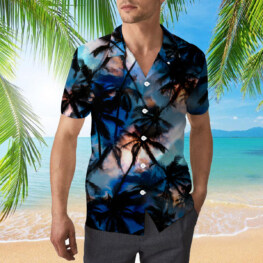 Colorful Coconut Tree Hawaiian Shirt