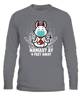 Yoga Lover Gift - Namastay 4 Feet Away Classic T-Shirt
