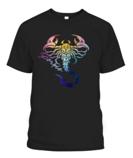 Scorpio Zodiac Sign Horoscope Scorpio Symbol Colorful T-Shirts, Hoodie, Sweatshirt, Adult Size S-5XL