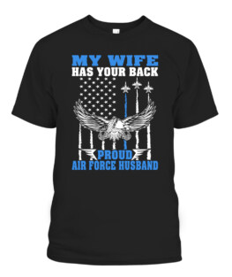 My Wife Has Your Back Proud Air Force Husband Spouse Gift