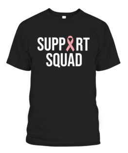 Family Breast Cancer Awareness Pink Ribbon Support Squad T-Shirts, Hoodie, Sweatshirt, Adult Size S-5XL