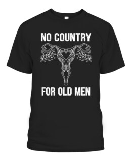 No Country For Old Men Floral Vagina Uterus Tee