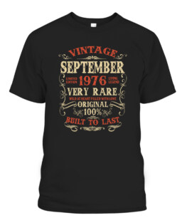 Vintage September 1976 46 Years Old Birthday Gifts