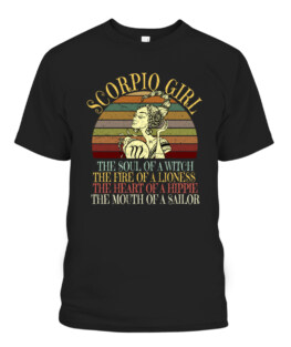 Scorpio Girl Zodiac October November Birthday T-Shirts, Hoodie, Sweatshirt, Adult Size S-5XL