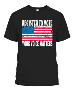 US Flag Register To Vote - Your Voice Matters Voter Election