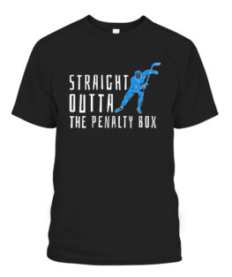 Ice Hockey Enforcer Penalty Box Hockey Graphic Tee Shirt Adult Size S-5XL