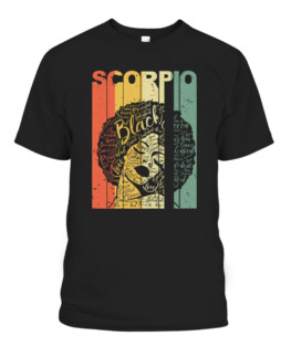 Womens Vintage Scorpio Black Queen Birthday Gift For Black Women T-Shirts, Hoodie, Sweatshirt, Adult Size S-5XL