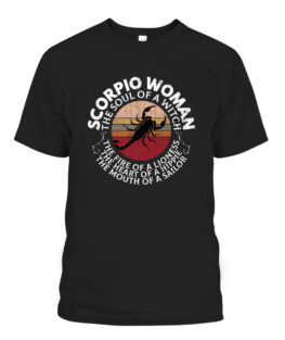 Scorpio Woman Funny Zodiac Sign Graphic For Women Girls T-Shirts, Hoodie, Sweatshirt, Adult Size S-5XL