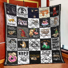 Sloth Full Size Quilt King Queen Twin Throw