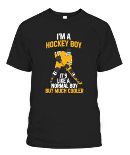 Ice Hockey Boy Hockey Son Ice Hockey Graphic Tee Shirt Adult Size S-5XL