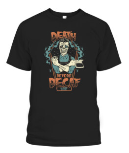 Coffee Addict Zombie Corpse Spooky, Adult Size S-5XL