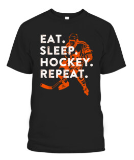 Eat Sleep Hockey Repeat, Adult Size S-5XL