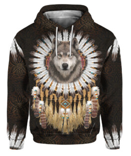Wolf Pride Native American 3D All Over Print  | For Men & Women | Adult |  HP5112