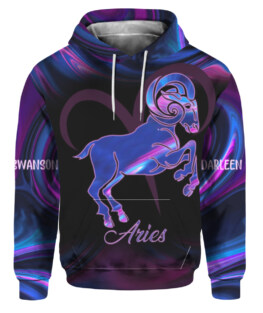 Aries Girl Custom Name 3D All Over Print  | For Men & Women | Adult |  CN1439a