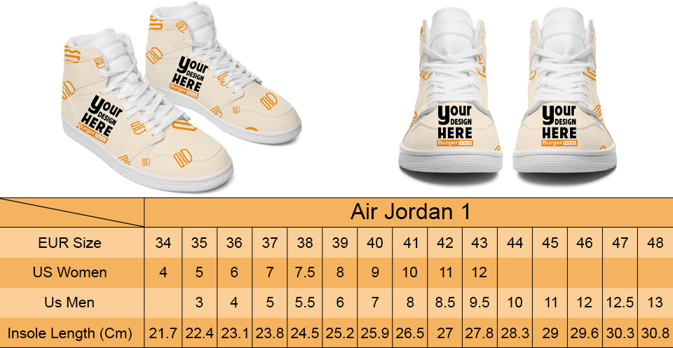 air jordan low size chart