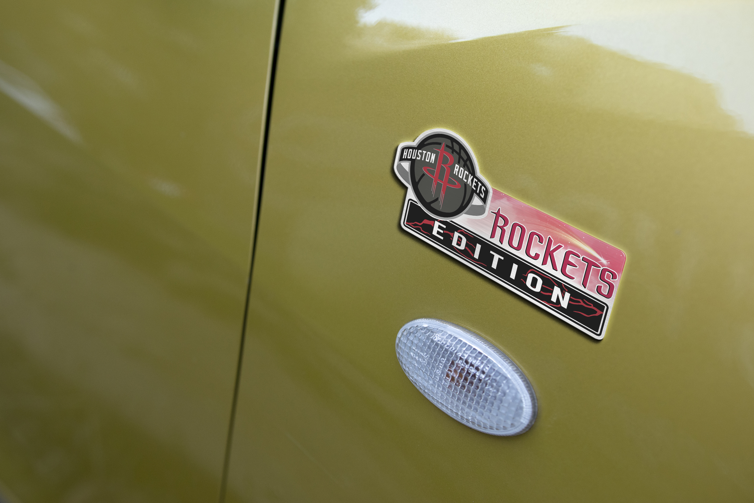 Houston Rockets Original Edition Acrylic Car Emblem