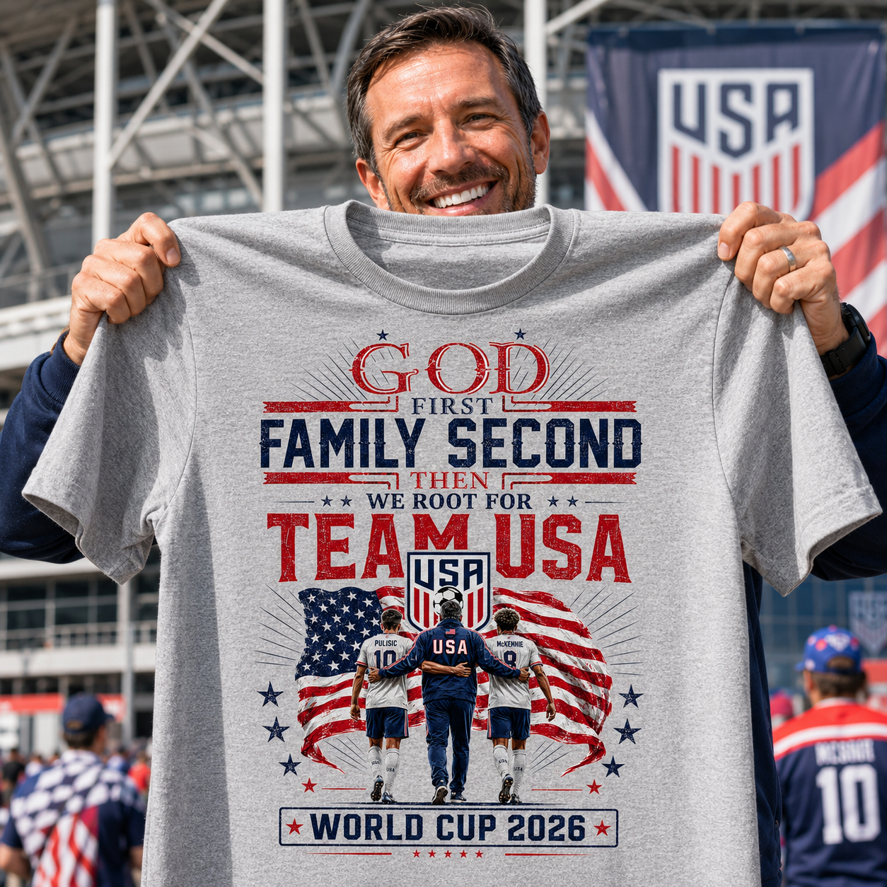 Team USA World Cup 2026 Shirt Sport Gray