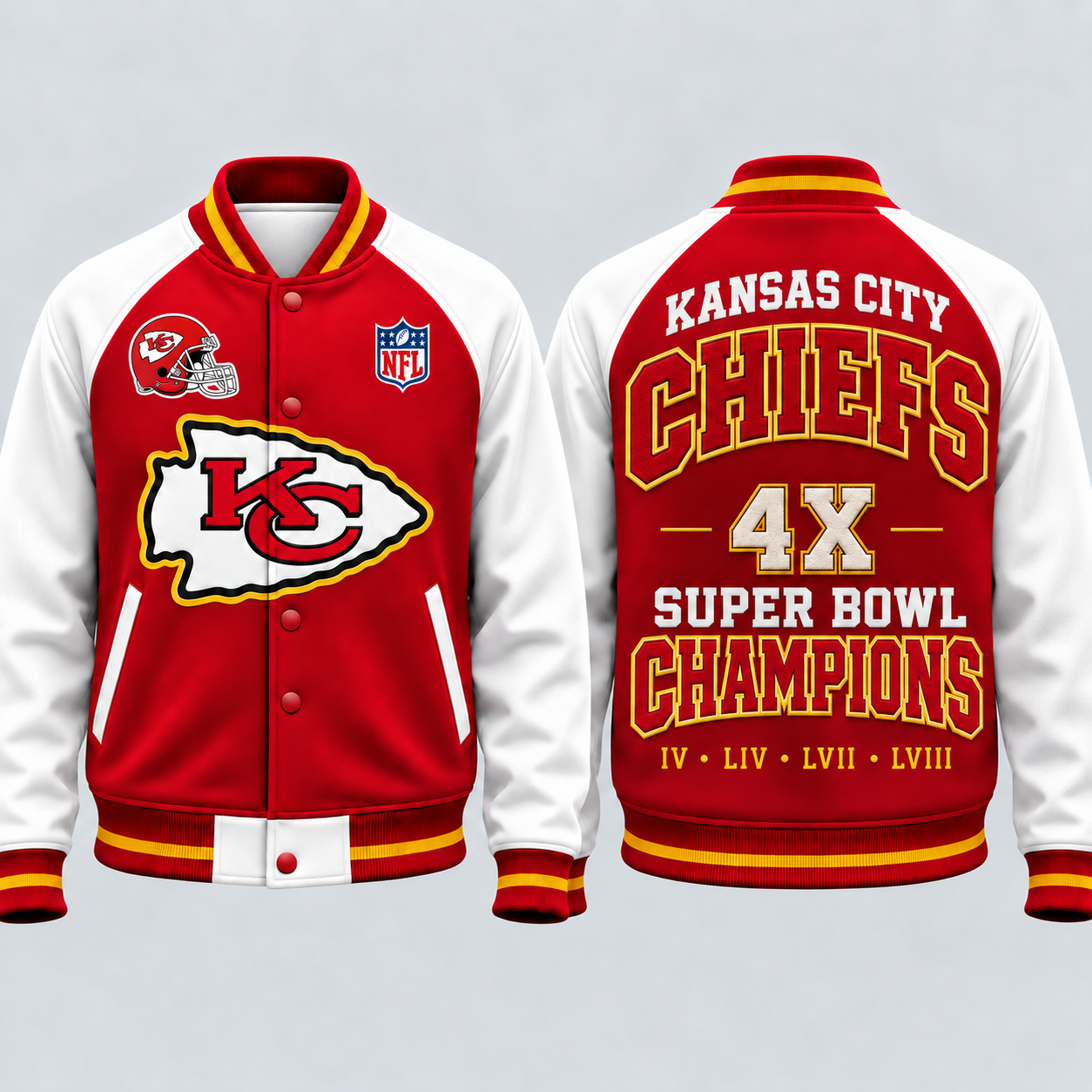 Kansas City Chiefs | Super Bowl Champions Unisex Varsity Baseball Jacket