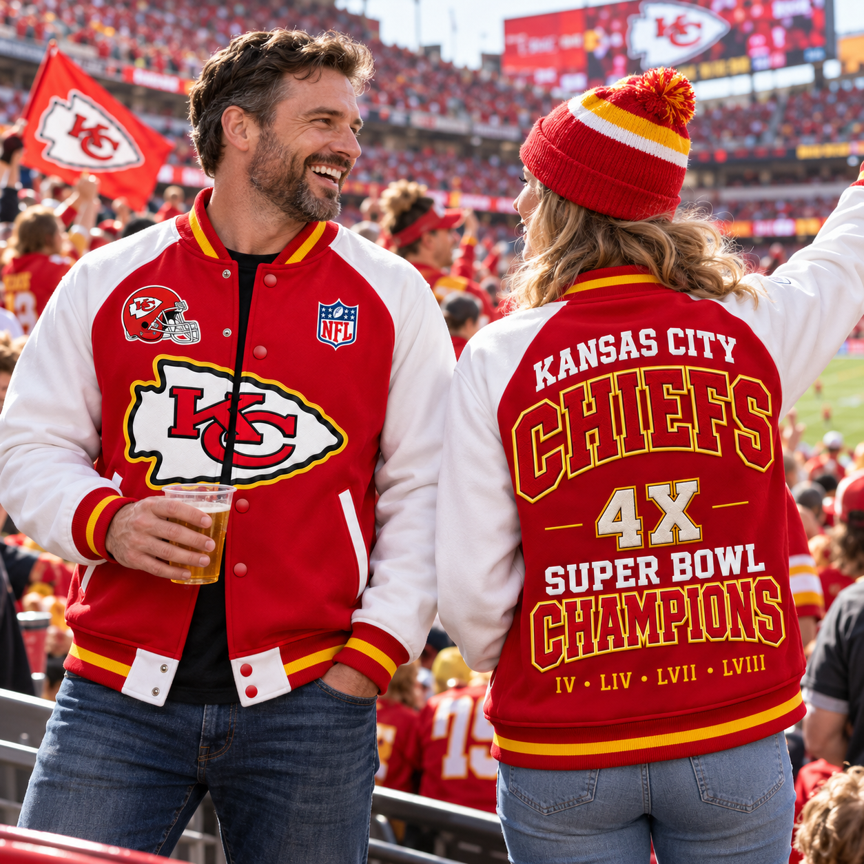 Kansas City Chiefs | Super Bowl Champions Unisex Varsity Baseball Jacket