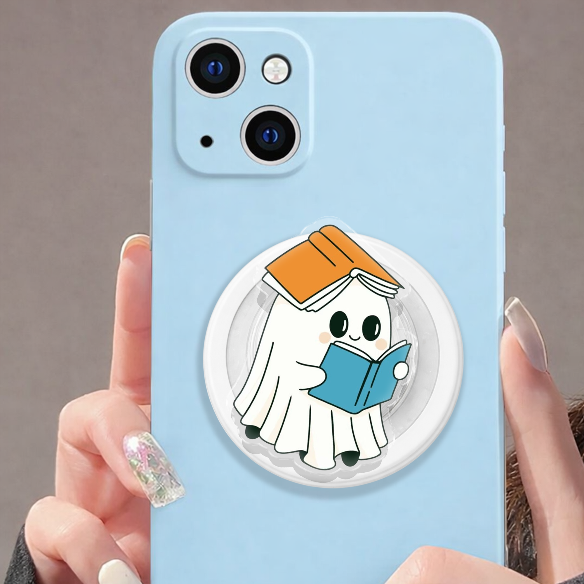 Clever Ghost Snap Literary Magnetic Phone Grip