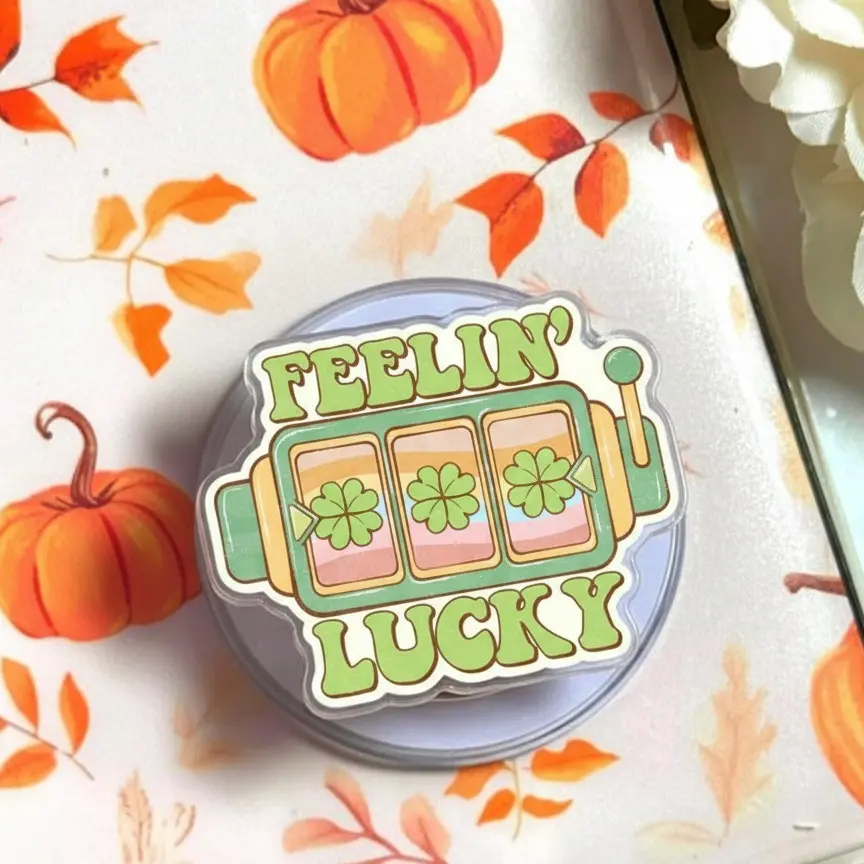 Feelin Lucky Phone Grip St Patricks Day Phone Holder MagSafe Cute