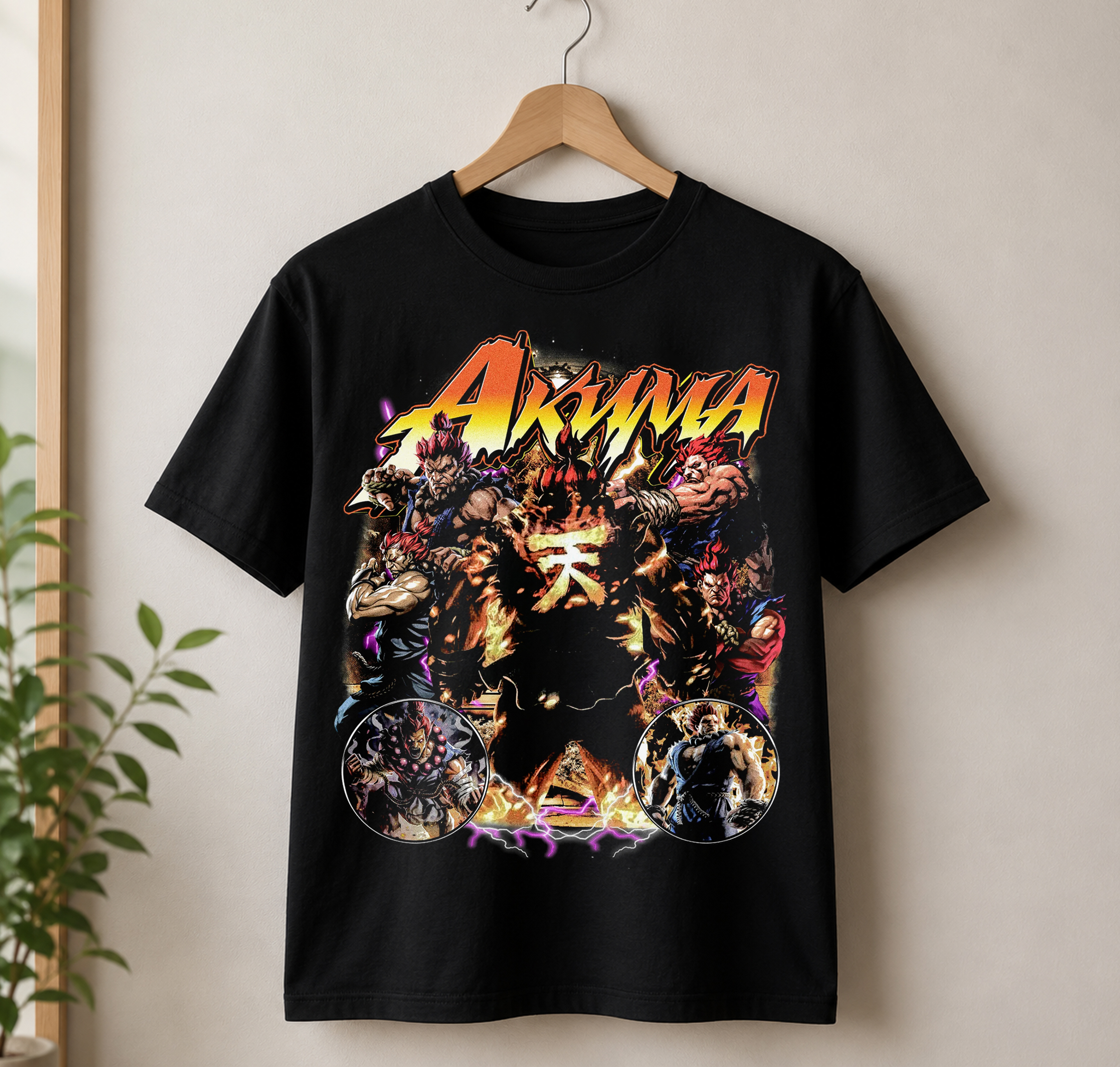Akuma Anime Streetwear Graphic T-shirt