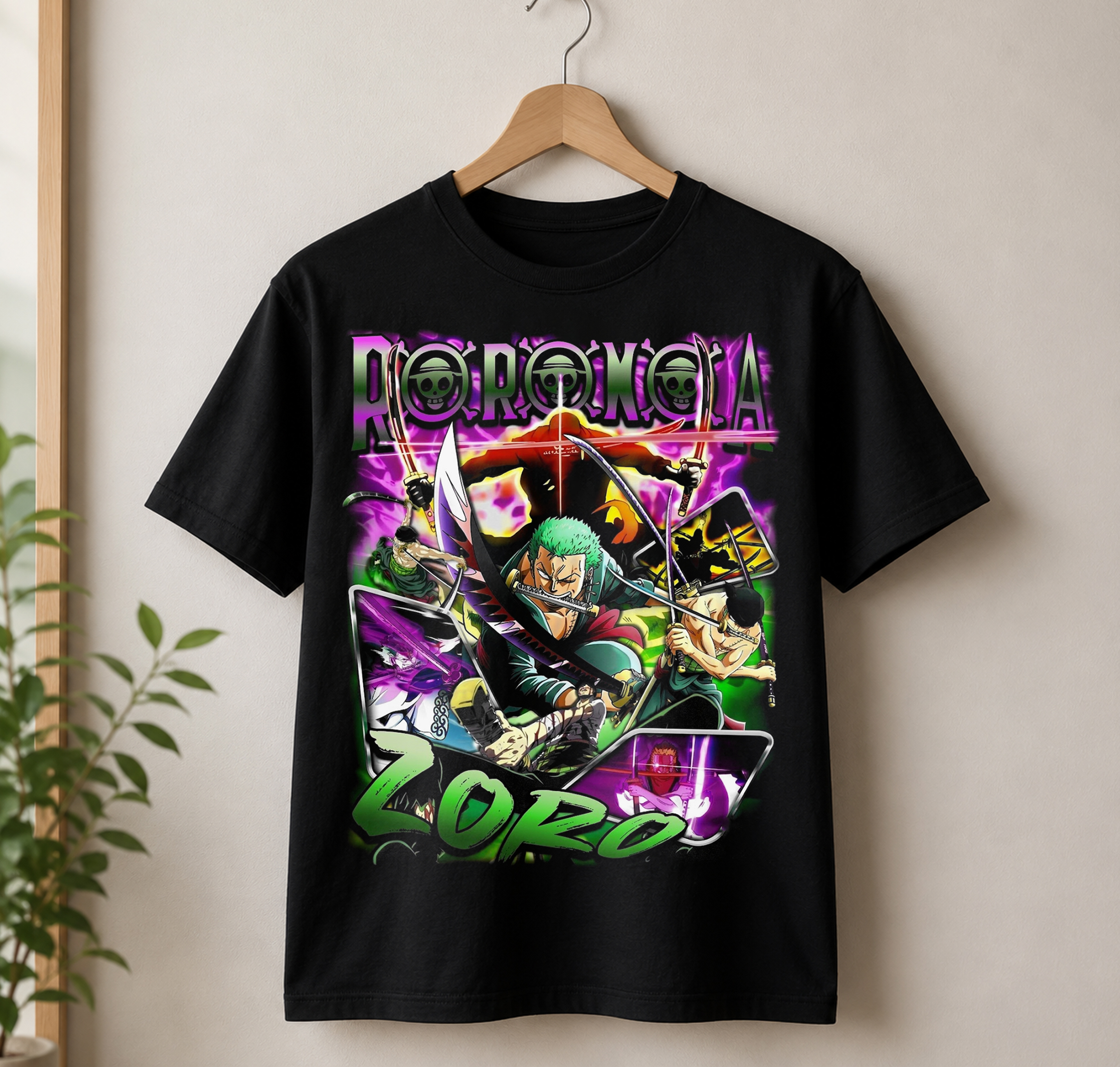 Zoro Anime Streetwear Graphic T-shirt