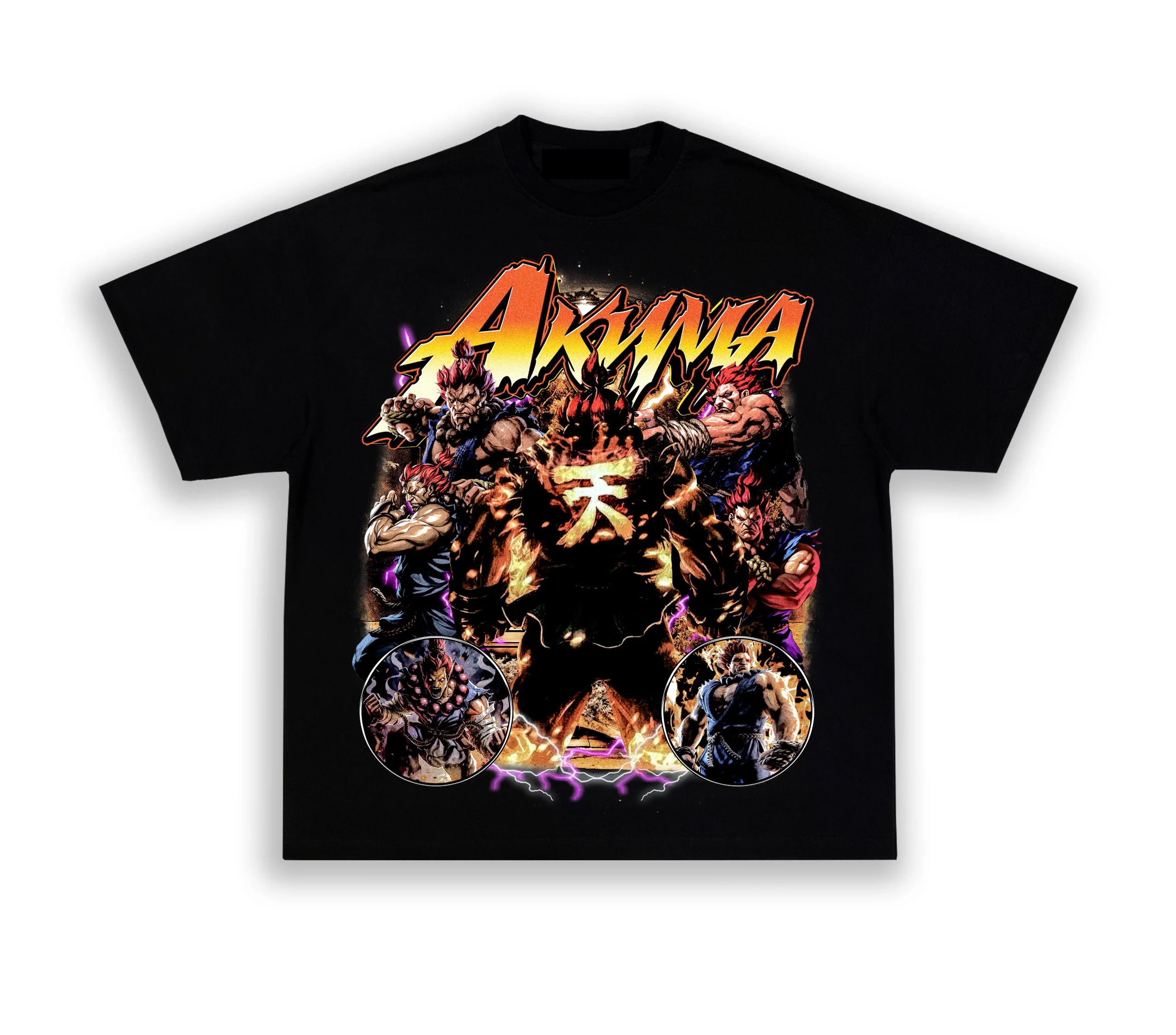 Akuma Anime Streetwear Graphic T-shirt