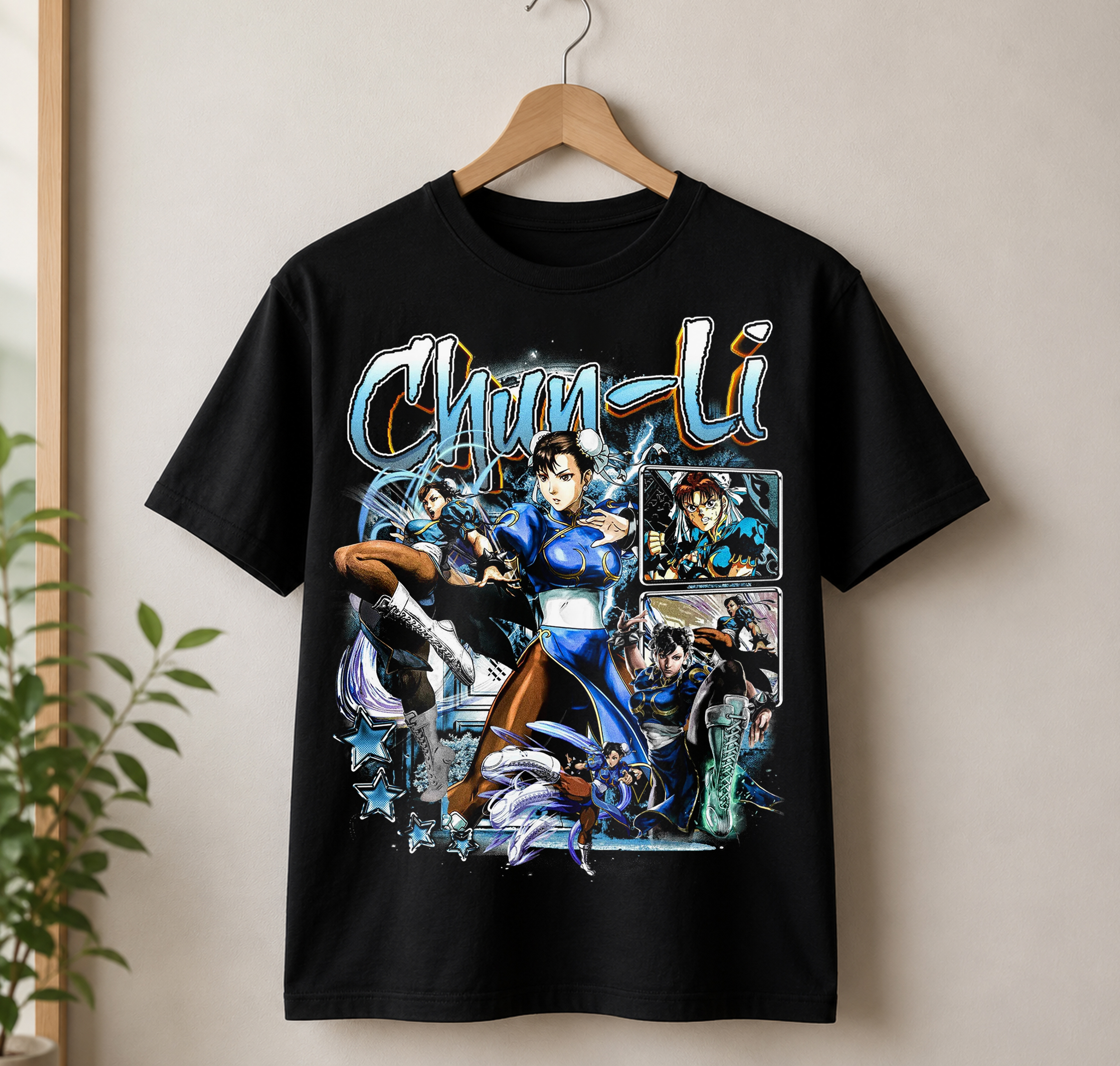 Chun-Li Anime Streetwear Graphic T-shirt