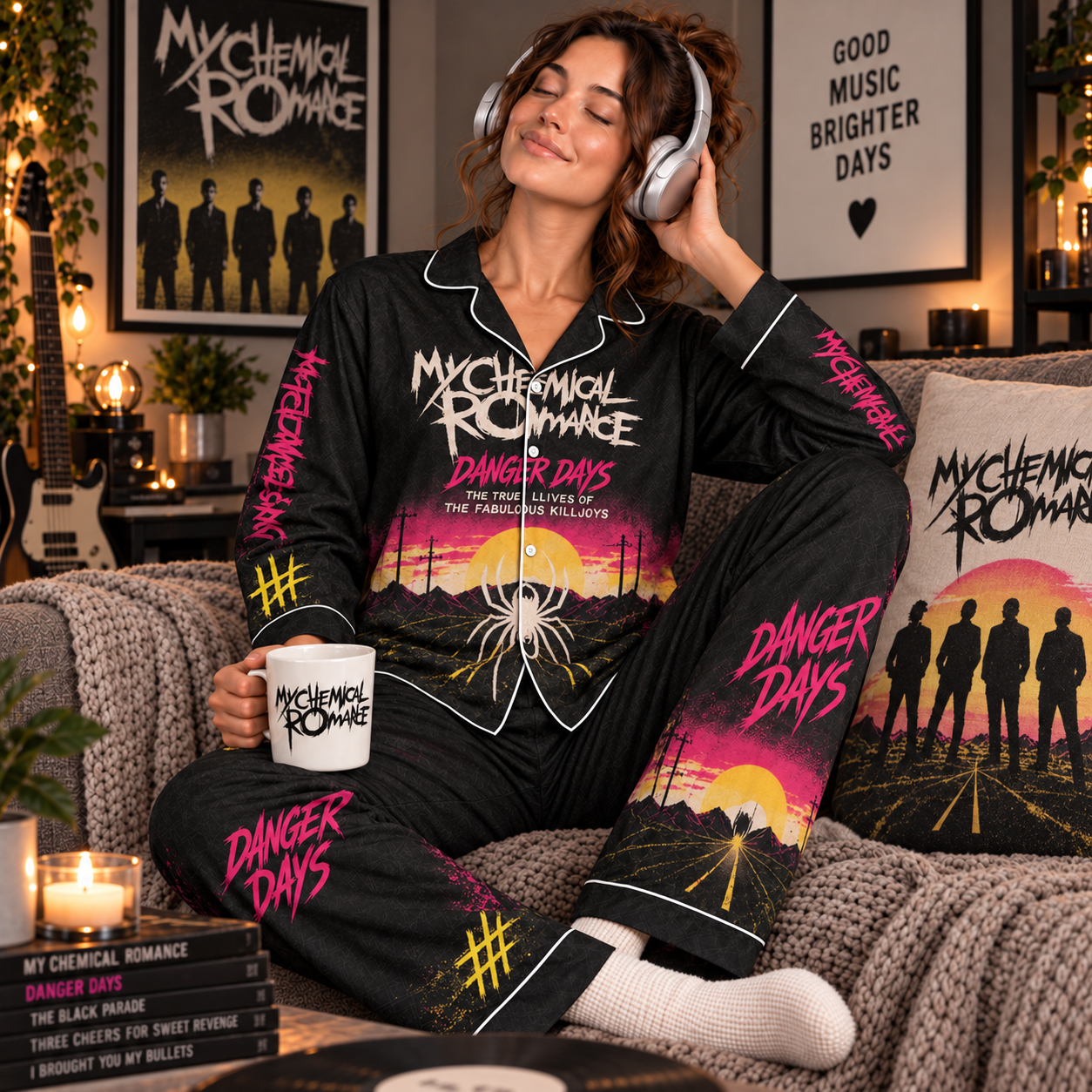 My Chemical Romance Killjoys Pajama Set, Na Na Na SING, Gerard Way 2010 Danger Days Era