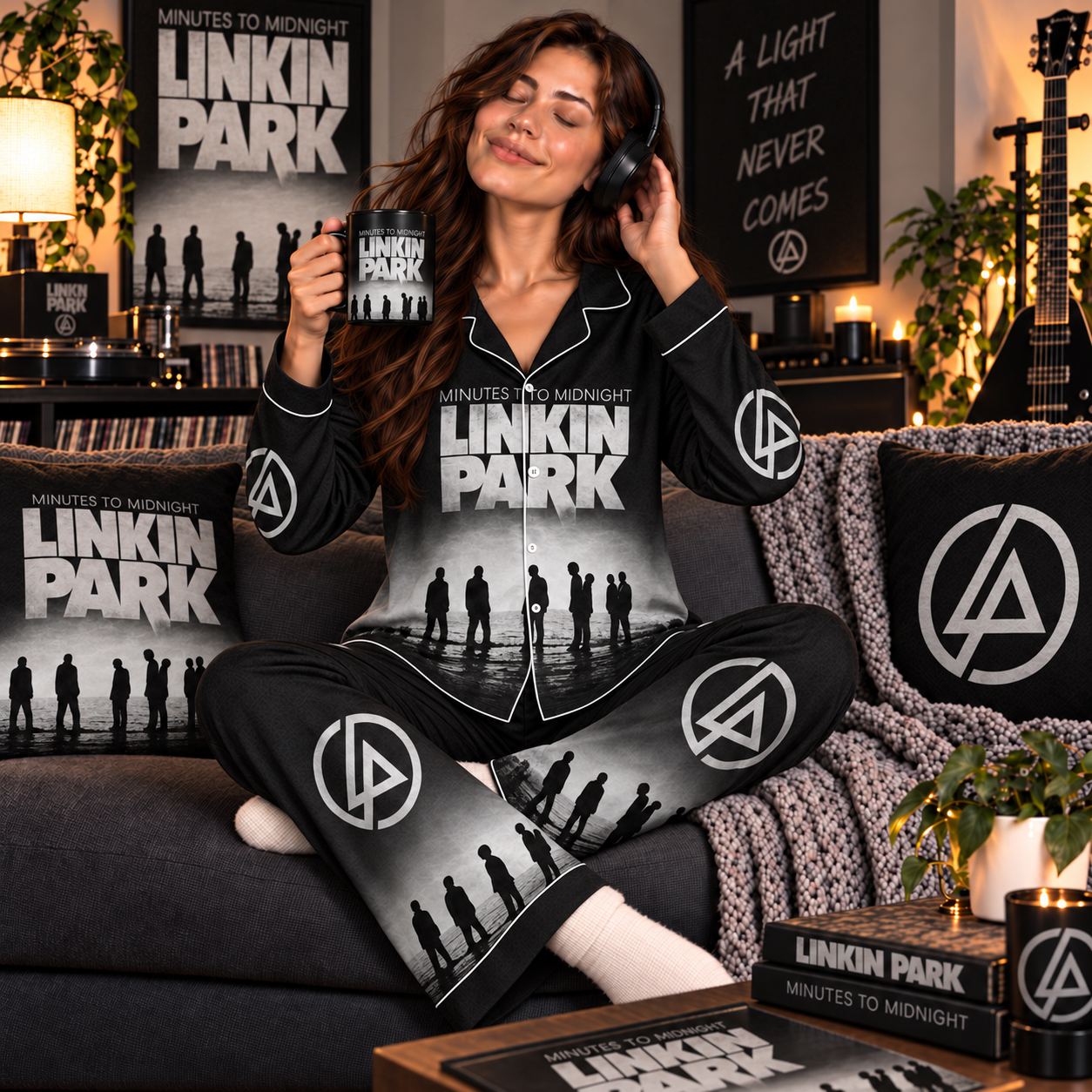 Linkin Park Minutes to Midnight Pajama Set, What I've Done Bleed It Out, Chester Bennington 2007 Era