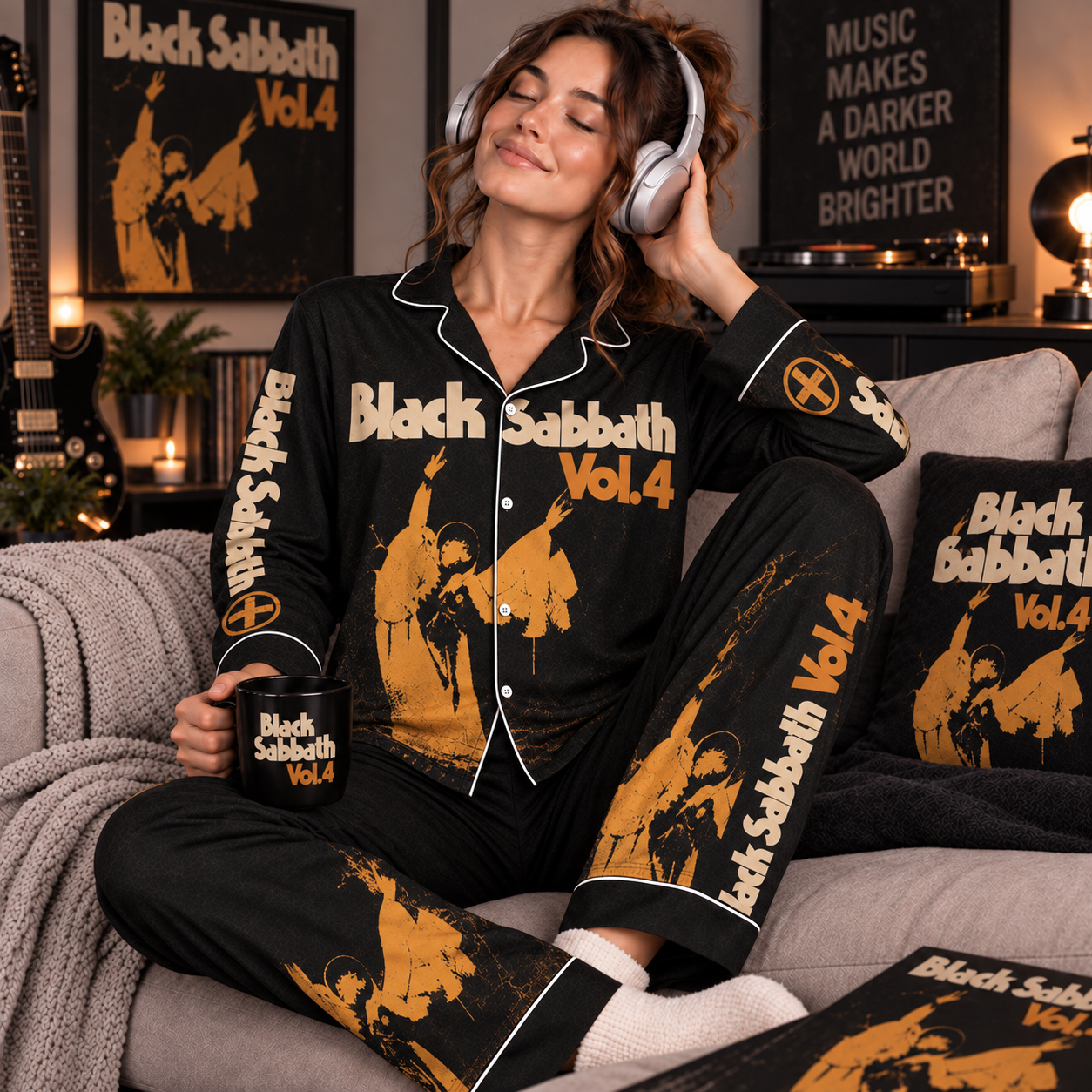 Black Sabbath Vol. 4 Pajama Set, Supernaut Changes, Ozzy Osbourne 1972 Heavy Era