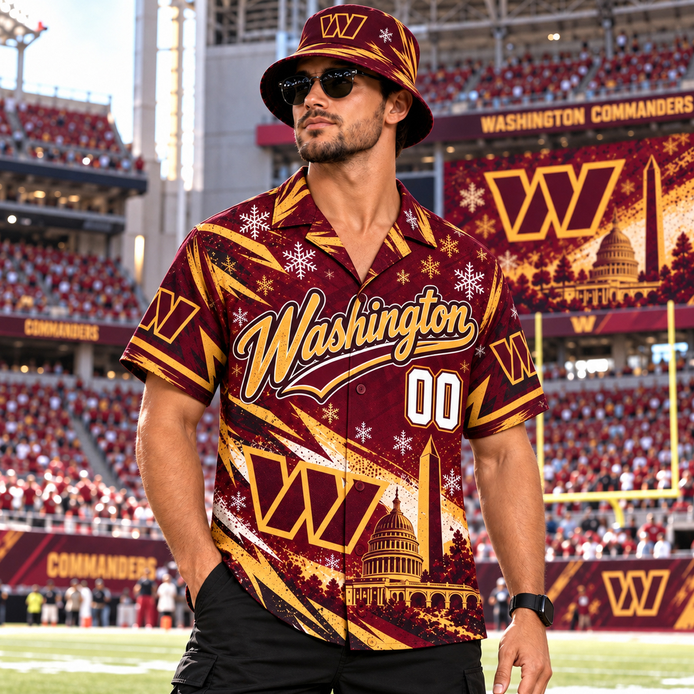 Washington Commanders Personalized Hawaiian Shirt, Add Your Name Number, Washington Football Season