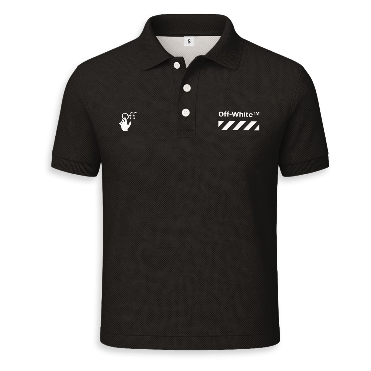 OFF WHITE, Mickey Kaws - Unisex Polo Shirt - Regular Fit