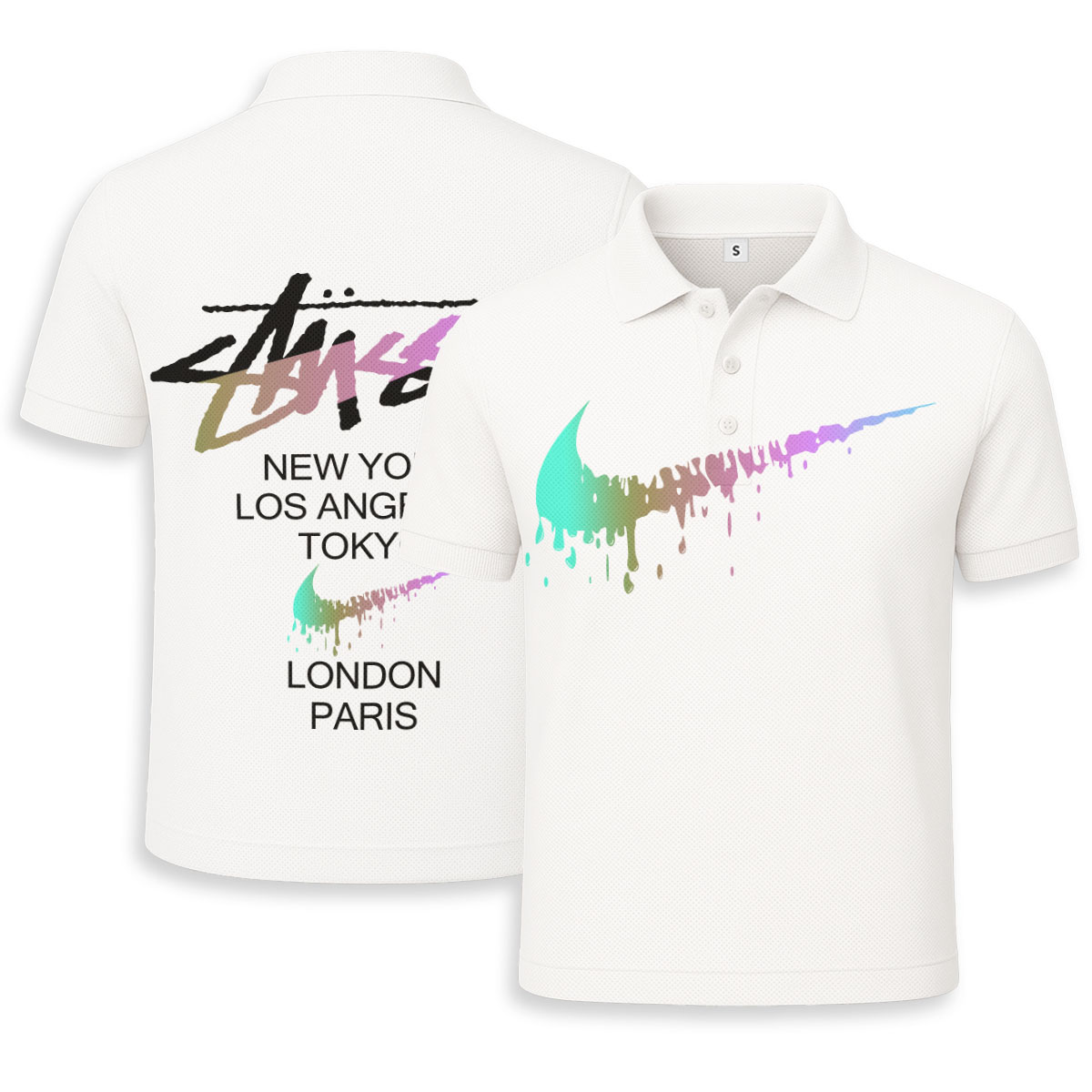 STUSSY - Unisex Polo Shirt - Regular Fit