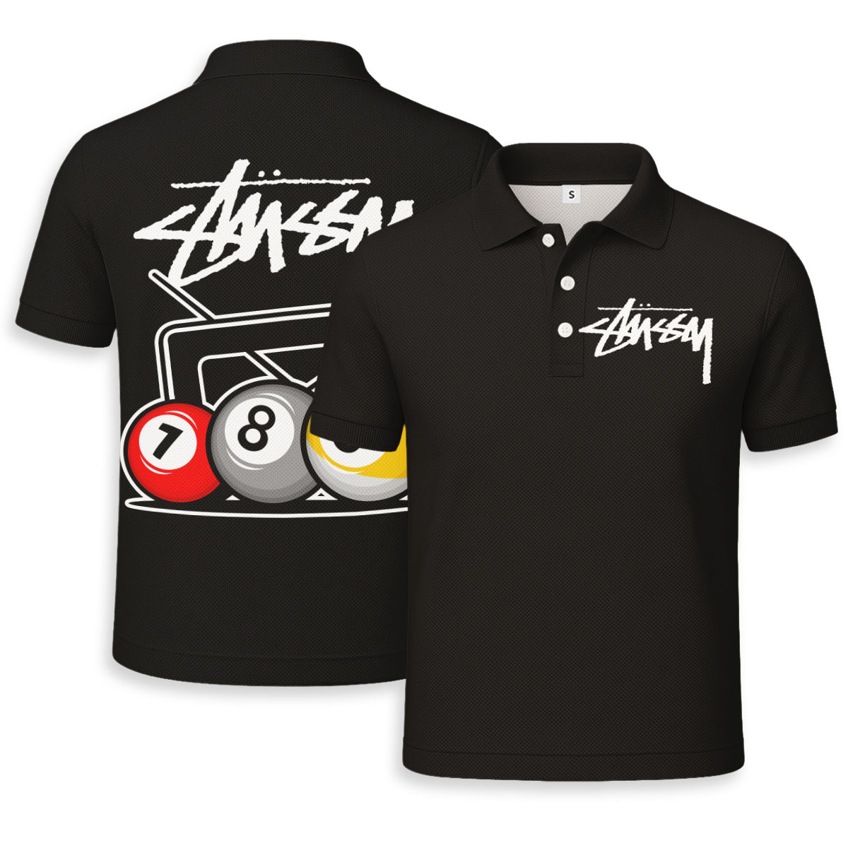 Stussy Unisex Polo Shirt - Regular Fit
