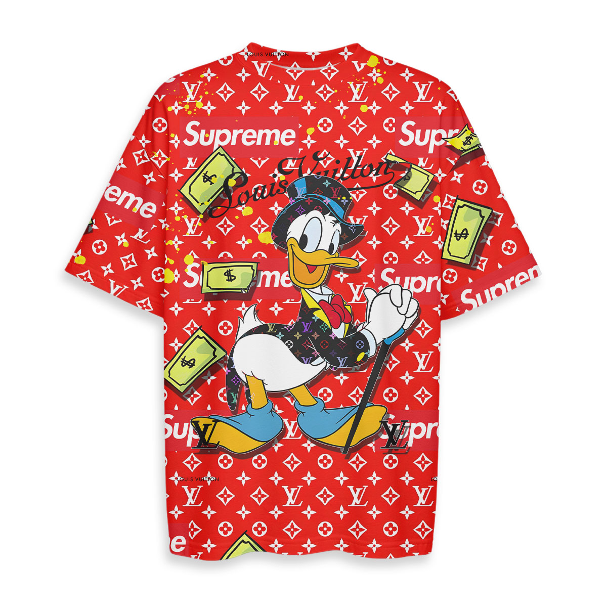 Donald Duck, LOUIS VUITTON - Boxy Drop-Shoulder Tee - Streetwear Fashion