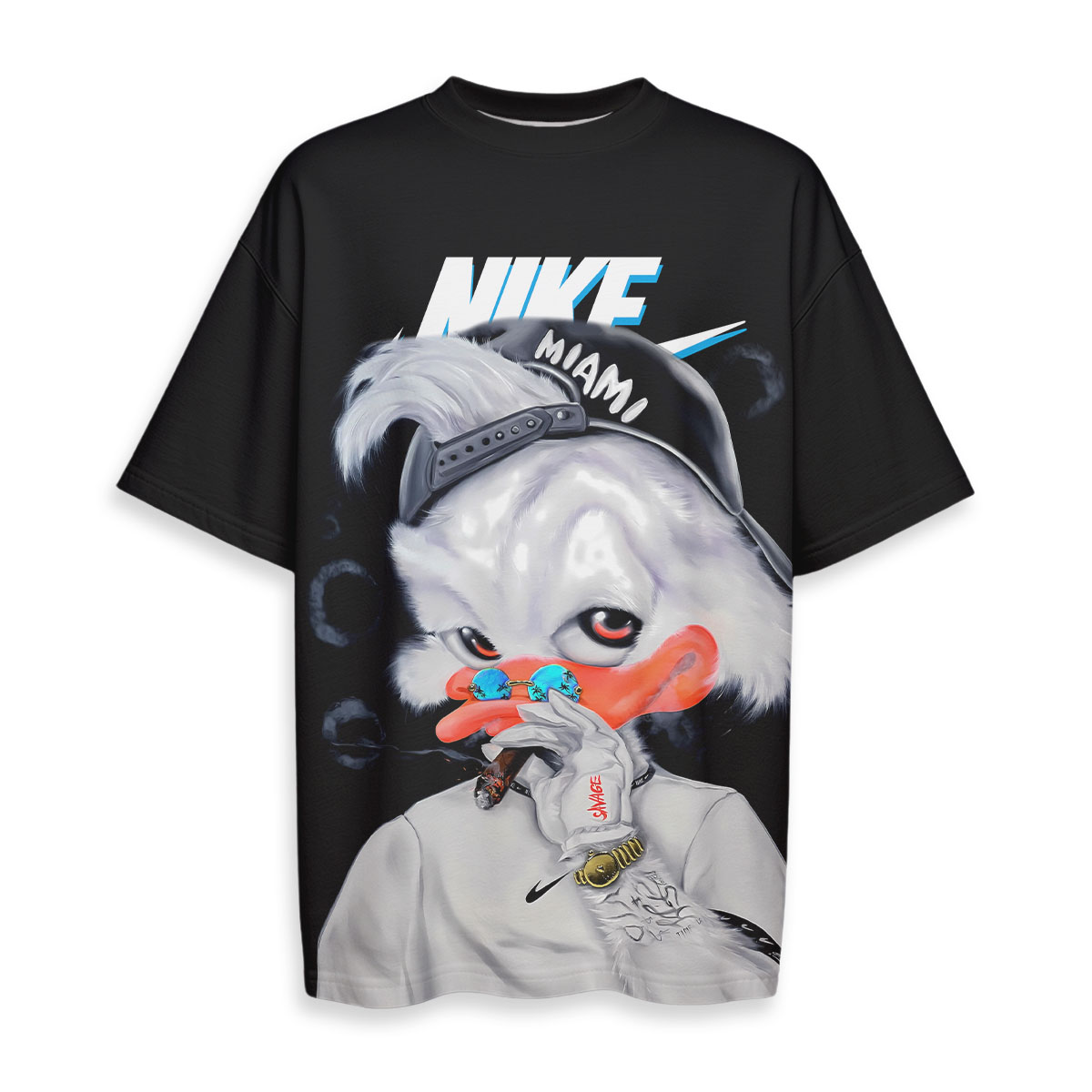 NIKE, Donald Duck - Boxy Drop-Shoulder Tee - Streetwear Fashion