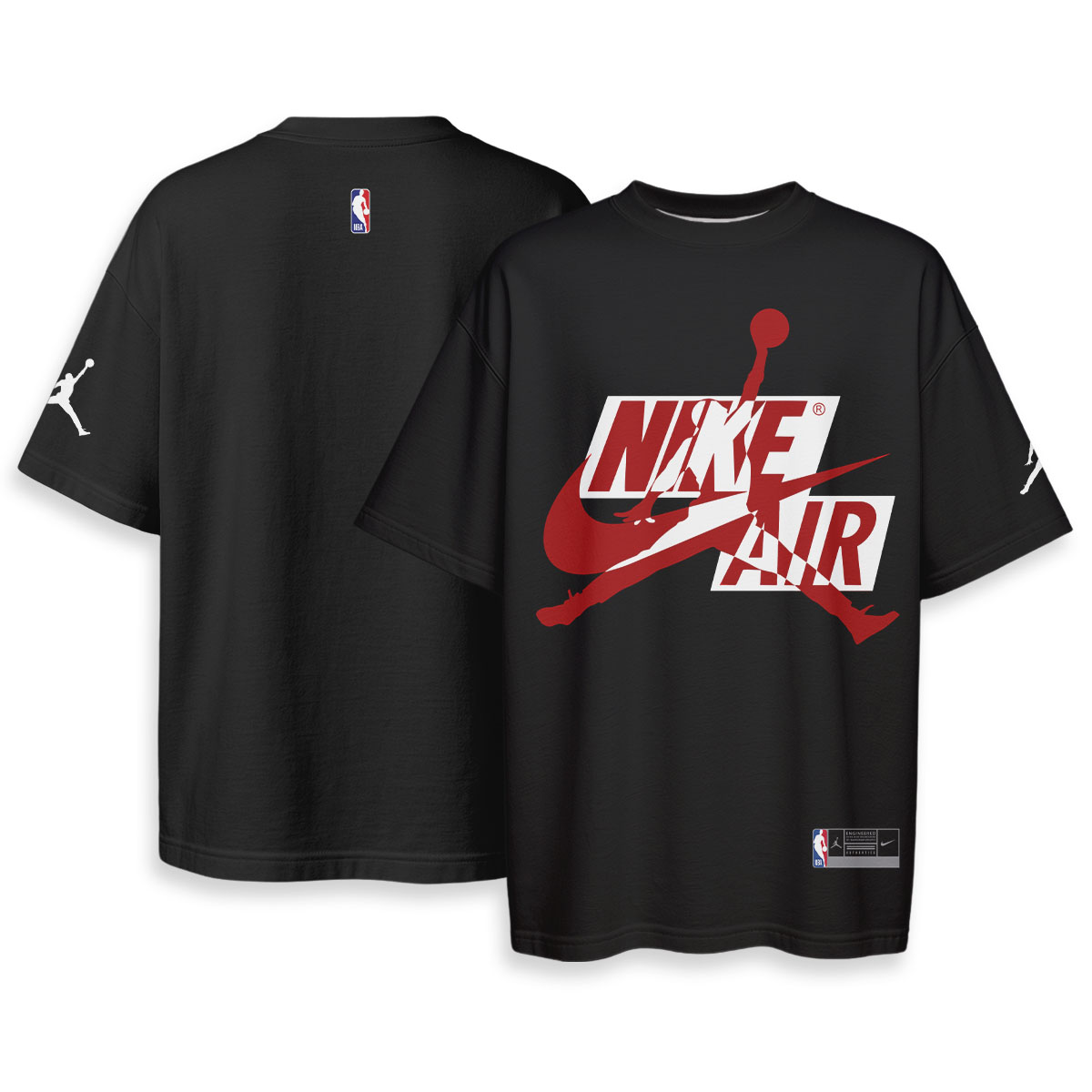 JORDAN, NIKE - Boxy Drop-Shoulder Tee - Streetwear Fashion