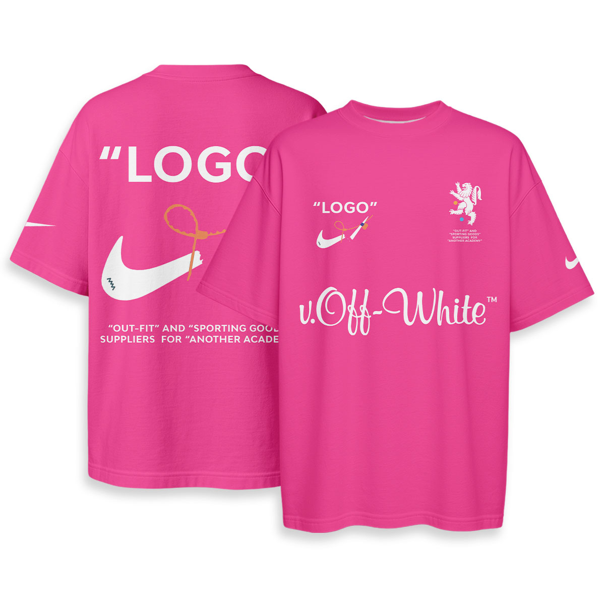 OFF WHITE x NIKE - Boxy Drop-Shoulder Tee - Streetwear Fashion